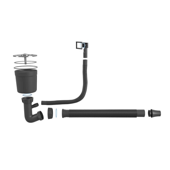 Wasophoogte Spoelbak en siphon module z30 zwart - Image 4
