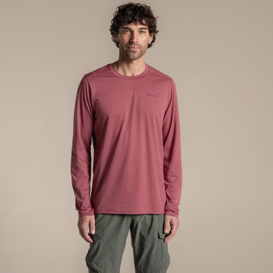 Craghoppers Heren Abel Nosilife T-shirt met lange mouwen (Atlas Rood) - Image 5
