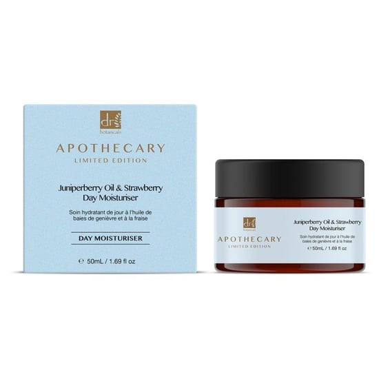 Dr. Botanicals Anti-Ageing Juniperberry Oil & Strawberry Day Moisturiser 50ml for Fine Lines, Wrinkles, Dryness - Image 1