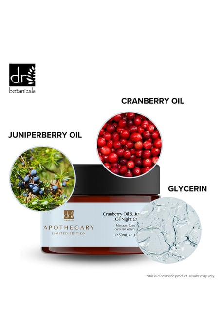 Dr. Botanicals Anti-aging nachtcrème met jeneverbesolie + houtskoolmasker met frisse fruitsmaken - Image 3