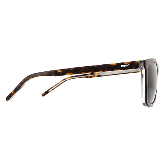 Hugo by Hugo Boss Rectangle Mens Havana Crystal Brown Sunglasses - Image 4