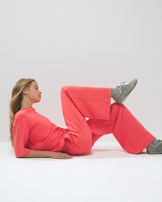 River Island Womens Joggers Orange Premium Drawstring Wide Leg - Image 4
