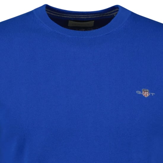 Gant Classic Cotton C-Neck Knitted Jumper - Image 3