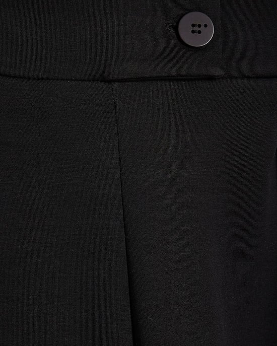 River Island Womens Wide Leg Trousers Black Tailored Jersey - Image 5