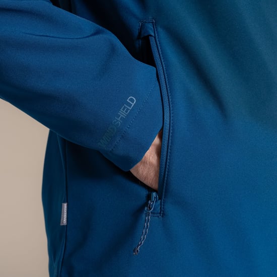 Craghoppers Mens Expert Basecamp II Soft Shell Jacket (Poseidon Blue) - Image 4