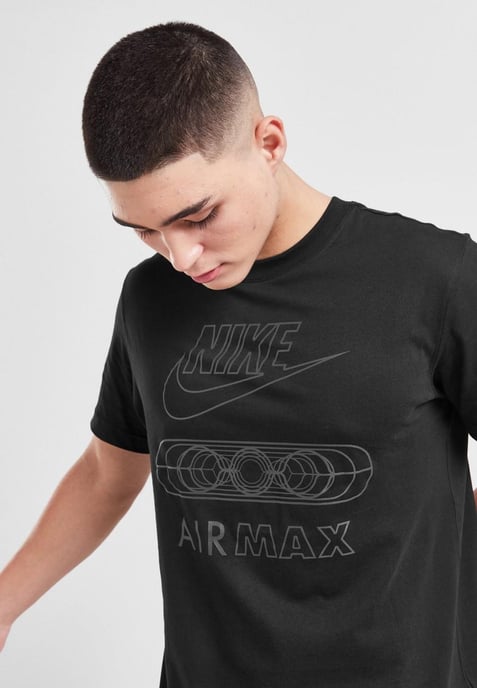 Nike Mens Air Max Tonal T Shirt in Black - Image 3