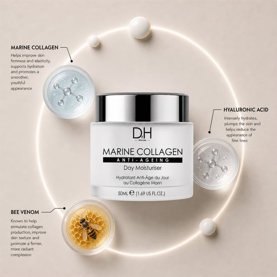 Dr H Marine Collagen Anti-Ageing Day Moisturiser 50ml for Loss of Firmness, Fine Lines, Wrinkles - Image 2