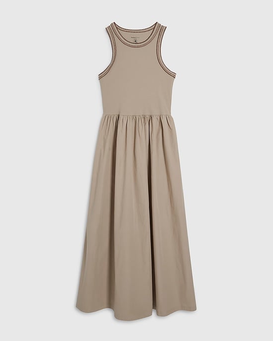 River Island Womens Maxi Dress Beige Sleeveless Round Neck - Image 6