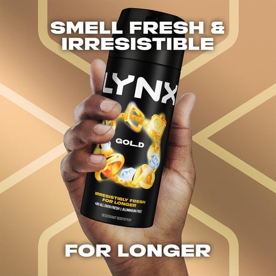 Lynx Body Spray Gold 48-H High Definition Fragrance Deo For Men, 150ml - Image 5