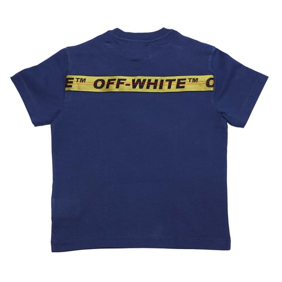 Off White Juniors Logo Industrial T-shirt in marinegeel voor jongens - Image 2