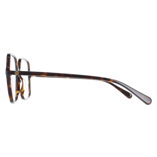 Gucci Square Womens Dark Havana Glasses - Image 3
