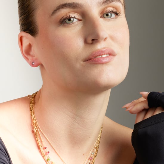 Luxenter oorbellen, 925 sterling zilver en 18K vergulde amethist zirkonia oorbellen - Image 5
