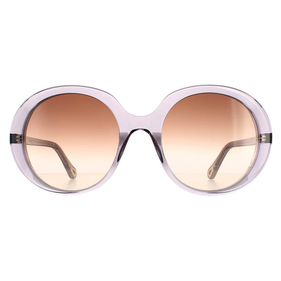 Chloe Oval Womens Transparent Grey Brown Gradient CH0007S - Image 1