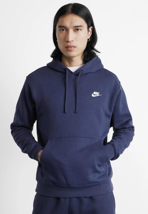 Nike Heren Sportswear Club Fleece Hooded Tracksuit in Navy - Image 3