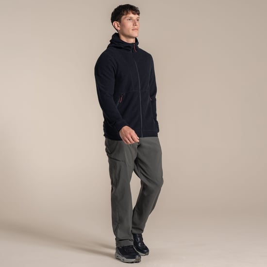 Craghoppers Heren Compresslite Capuchon Fleece Jacket (Zwart) - Image 1