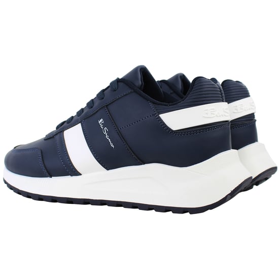 Ben Sherman Jackman Retro Mens Navy Trainers - Image 3