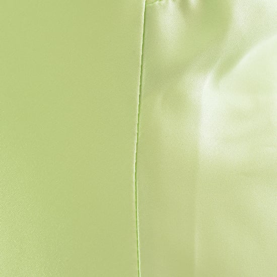 Flounce London Womens Lime Green Satin One-Shoulder Mini Dress - Image 3