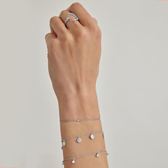 Luxenter Kisain-armband, i blank zirkonia, rhodiumpläterad - Image 2
