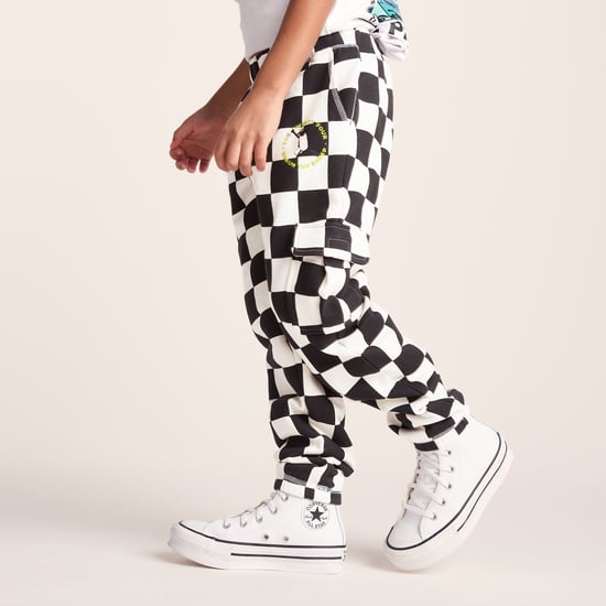 Polypay Kids Shaun the Sheep Sweat Pant - Black Woolly Checkerboard - Image 3
