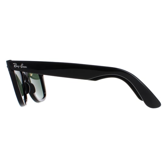 Ray-Ban Sunglasses Wayfarer 2140 901 Black Green G-15 Medium 50mm - Image 3