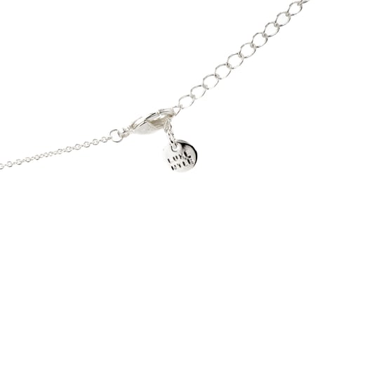Luxenter budleia-halsband tillverkat av metallegering och naturlig turkos rodiumpläterad finish - Image 4