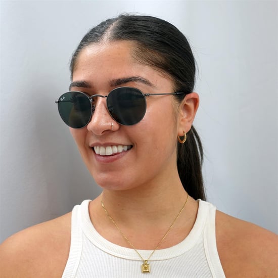 Ray-Ban Solglasögon Runda Metall 3447 029 Gunmetal Grön 50 - Image 6