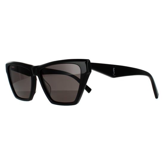 Saint Laurent Cat Eye Womens Black Black Sunglasses - Image 2
