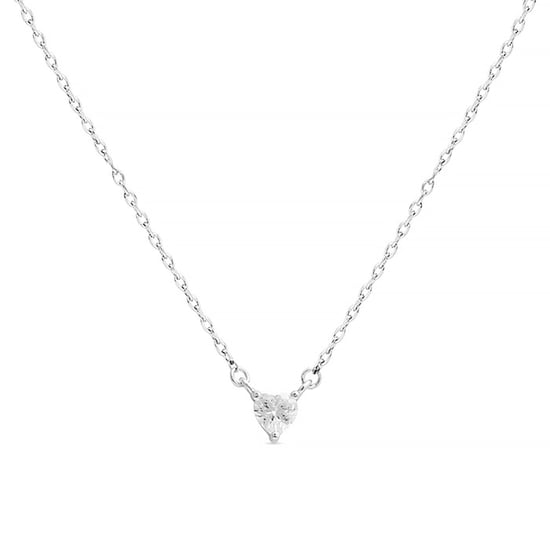 Luxenter eqoyi necklace made of 925 sterling silver and shiny rhodium plated zirconia finish - Image 1
