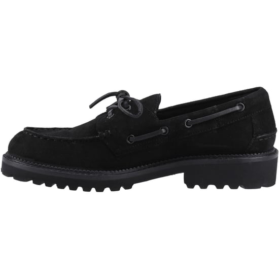 Hush Puppies Geri Mockasiner för kvinnor i svart mocka - Image 4