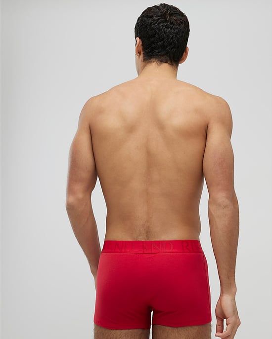 River Island Mens Trunks Red RI Waist 5 Pack Trunks Underwear - Image 2