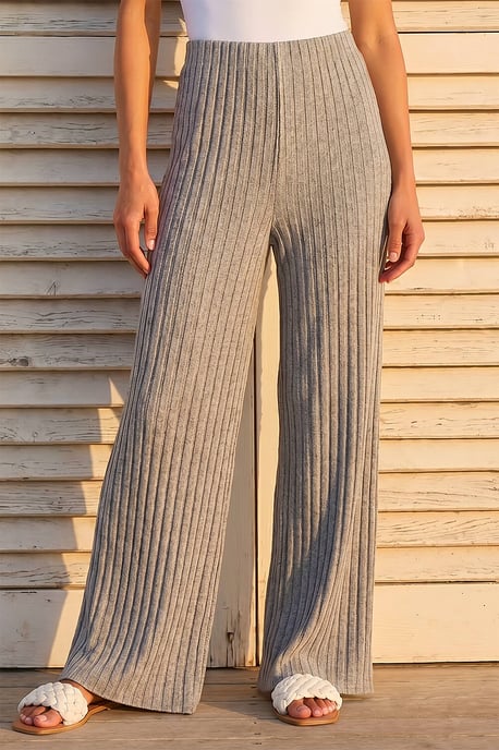 Pleated Wide Leg Stretch Trouser - Image 2