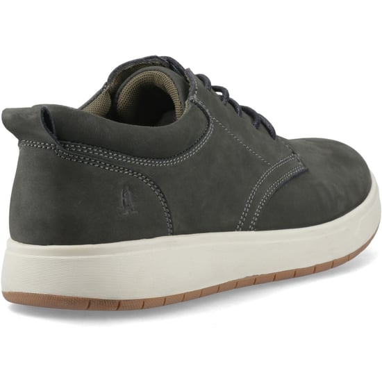 Hush Puppies Bowen Leren Heren Donker Khaki Veterschoenen - Image 2