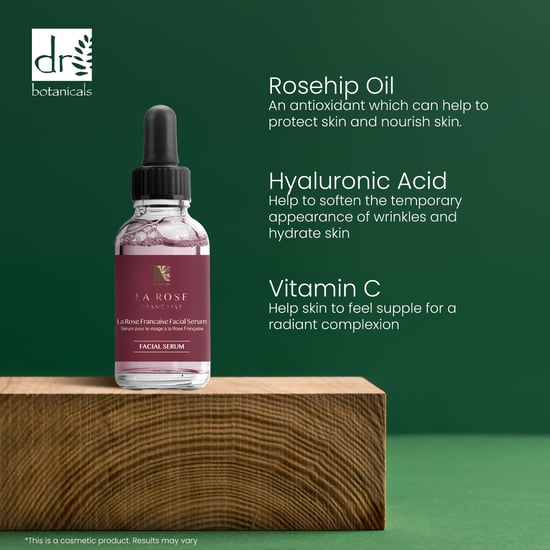 Dr. Botanicals La Rose Francaise Anti-Ageing Day Moisturiser, Night Moisturiser and Facial Serum for Fine Lines, Wrinkles, Dryness - Image 6