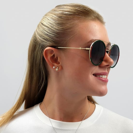 Gucci Sunglasses GG0061S 003 Gold Green and Red Green Gradient - Image 5