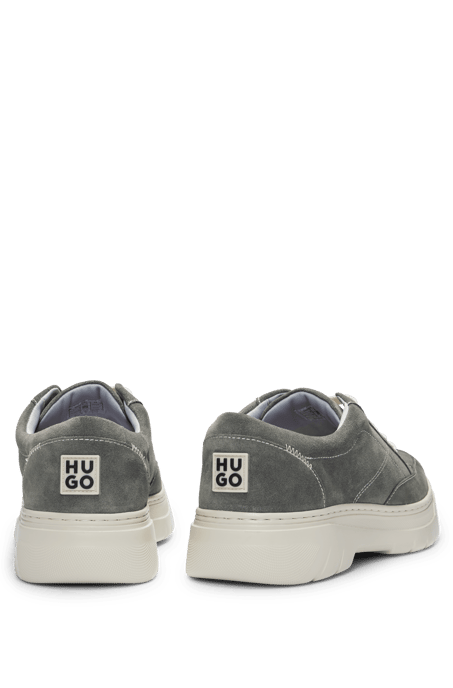 Men's Hugo Suede Derby Shoes with EVA Sole in Green - Image 3