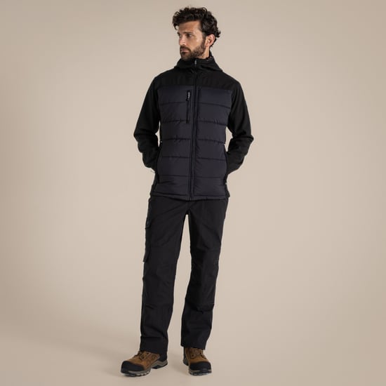 Craghoppers Mens Castleford Hybrid Jacket (Black) - Image 1