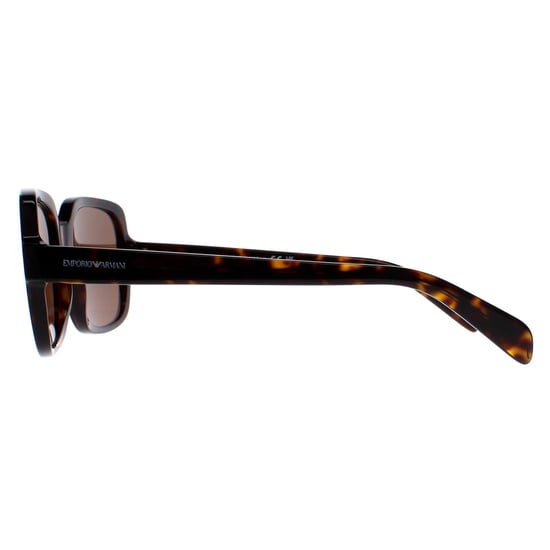 Emporio Armani Square Womens Shiny Havana Dark Brown EA4195 - Image 3