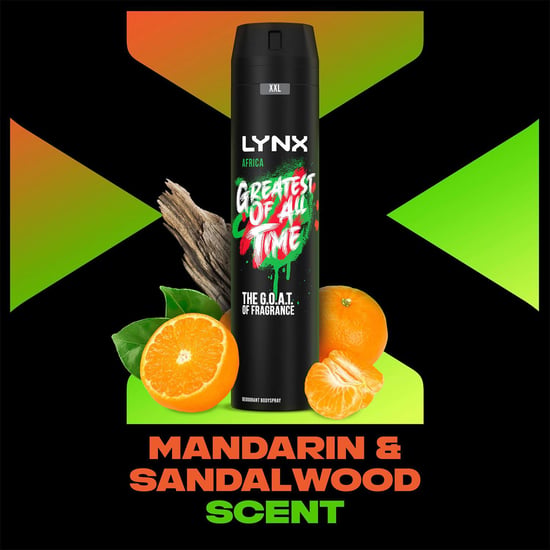 Lynx XXL Africa 48-Hour High Definition Fragrance Body Spray Deodorant, 6x250ml - Image 2