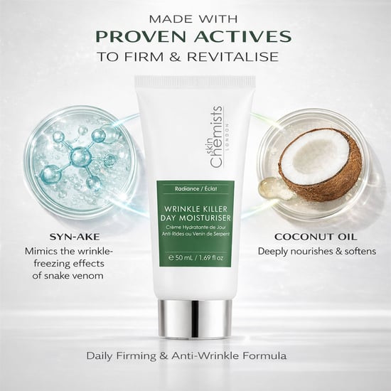 skinChemists Wrinkle Killer Anti-Ageing Advanced Day Moisturiser 50ml for Loss of Firmness, Fine Lines, Wrinkles - Image 3