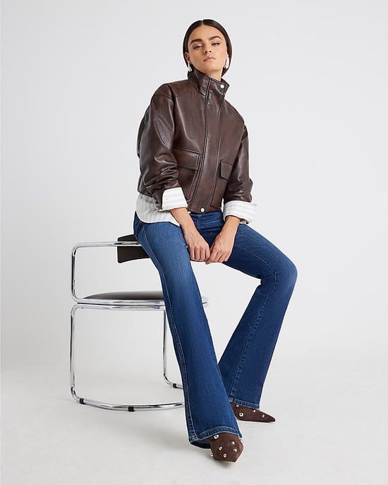 River Island Womens Bootcut Jeans Blue Mid Rise - Image 3