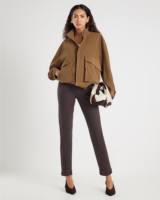 River Island Womens Mom Sculpt Jeans Brown Mid Rise - Image 1
