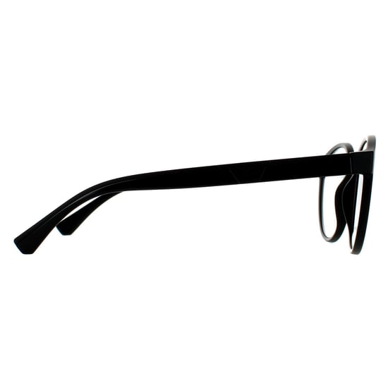 Emporio Armani Round Mens Matte Black Clear with Sun Clip-ons Sunglasses - Image 4