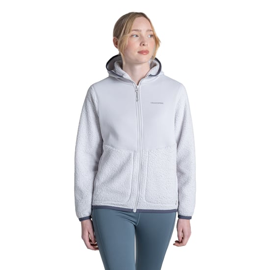 Craghoppers Womens/Ladies Telesto Fleece Hooded Jacket (Lunar Grey) - Image 1