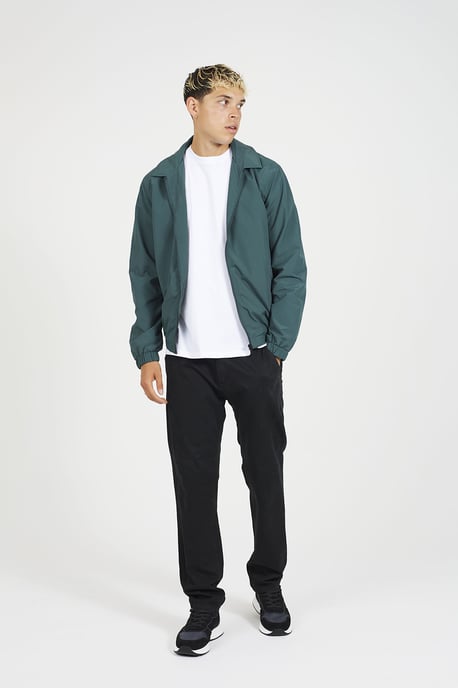 Green Lightweight Harrington Style Jacket - Image 3