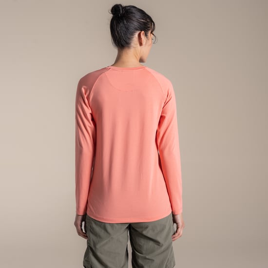 Craghoppers Womens/Ladies Nour Nosilife Long-Sleeved T-Shirt (Spiced Apricot) - Image 3