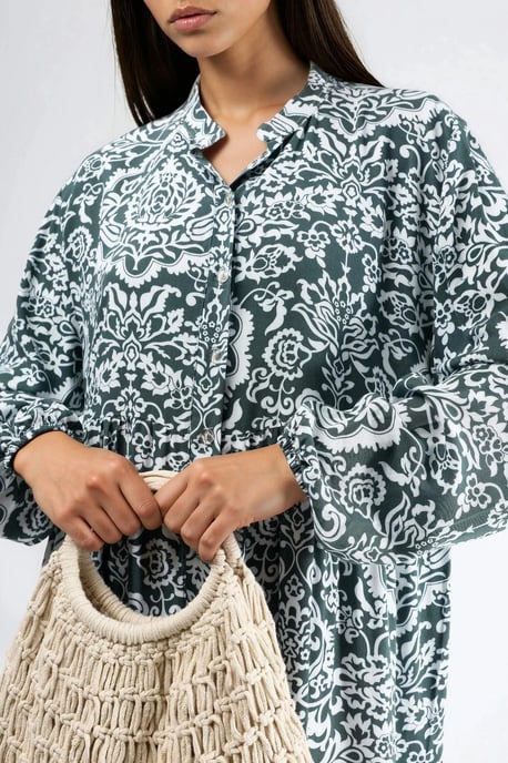 Comfortabele Geprinte Maxi Jurk - Image 4
