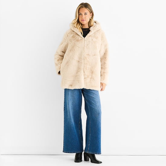 Hooded Faux Fur Jacket - Image 1