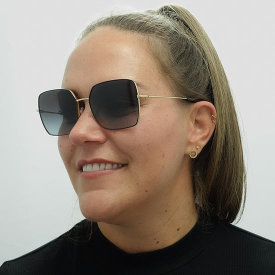 Dolce & Gabbana Square Womens Black Gold Black Grey Gradient Sunglasses - Image 6