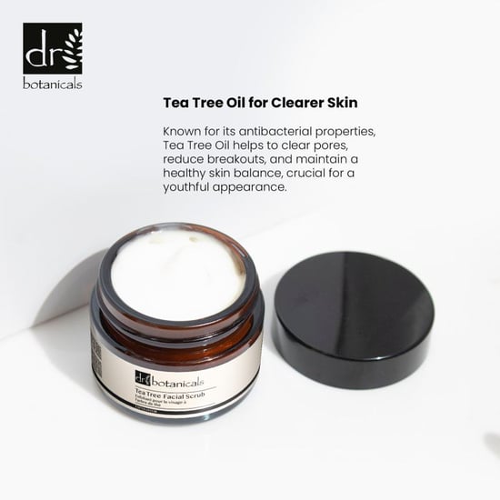 Dr. Botanicals Eucalyptus & Tea Tree Anti-Ageing Facial Scrub 50ml for Fine Lines, Wrinkles, Dullness - Image 5