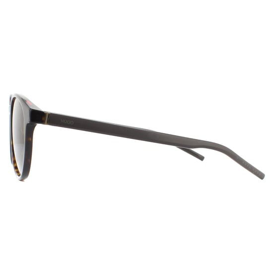 Hugo van Hugo Boss Round Mens Havana groene zonnebril - Image 3